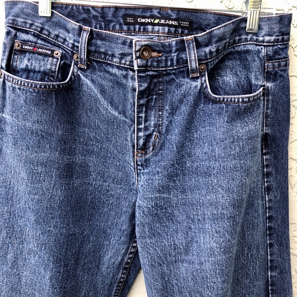 DKNY Jeans Size 10L Vintage 100 % Cotton Made in USA Wow - Picture 8 of 16